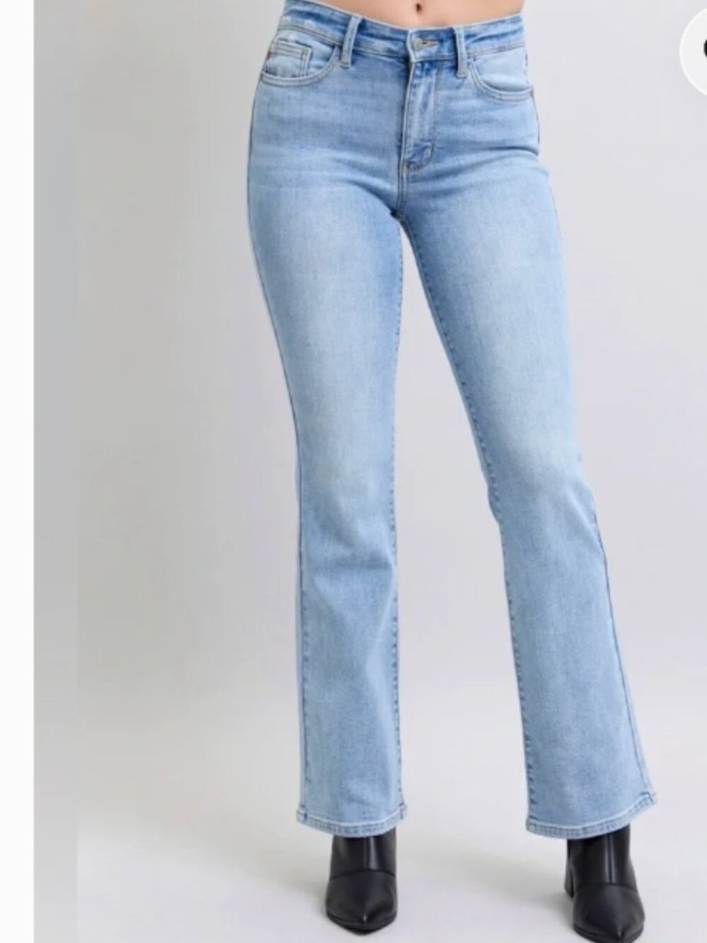 JUDY BLUE Thermal Boot Cut JB82620LT Light Blue Wash Jeans size 11/30